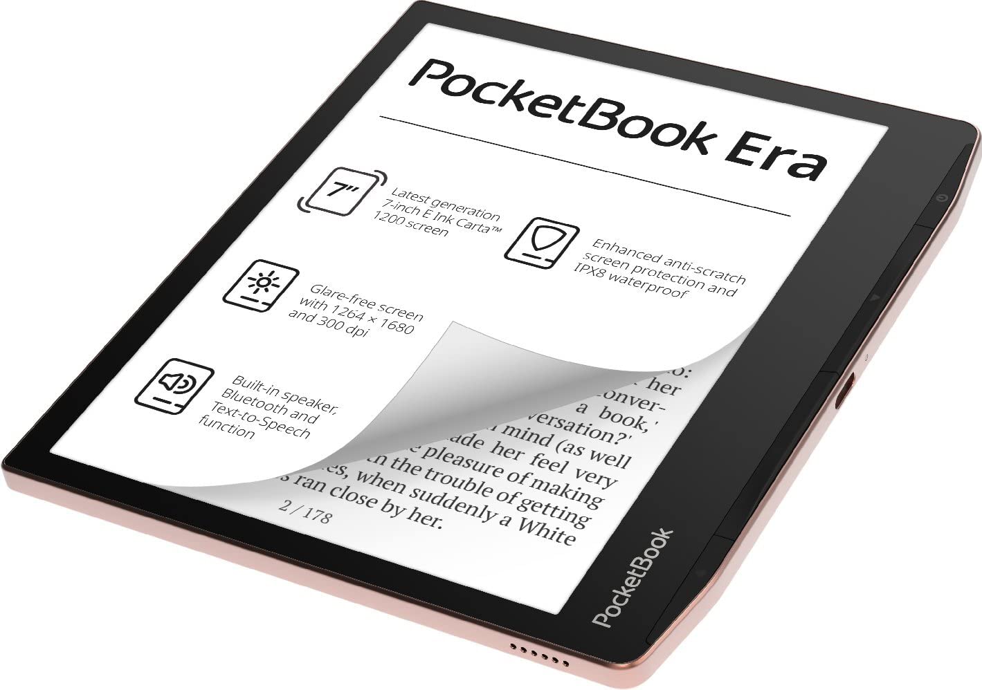 Amazon.co.jp: PocketBook Era E-Reader, Sunset Copper, 64GB | 7ʺ